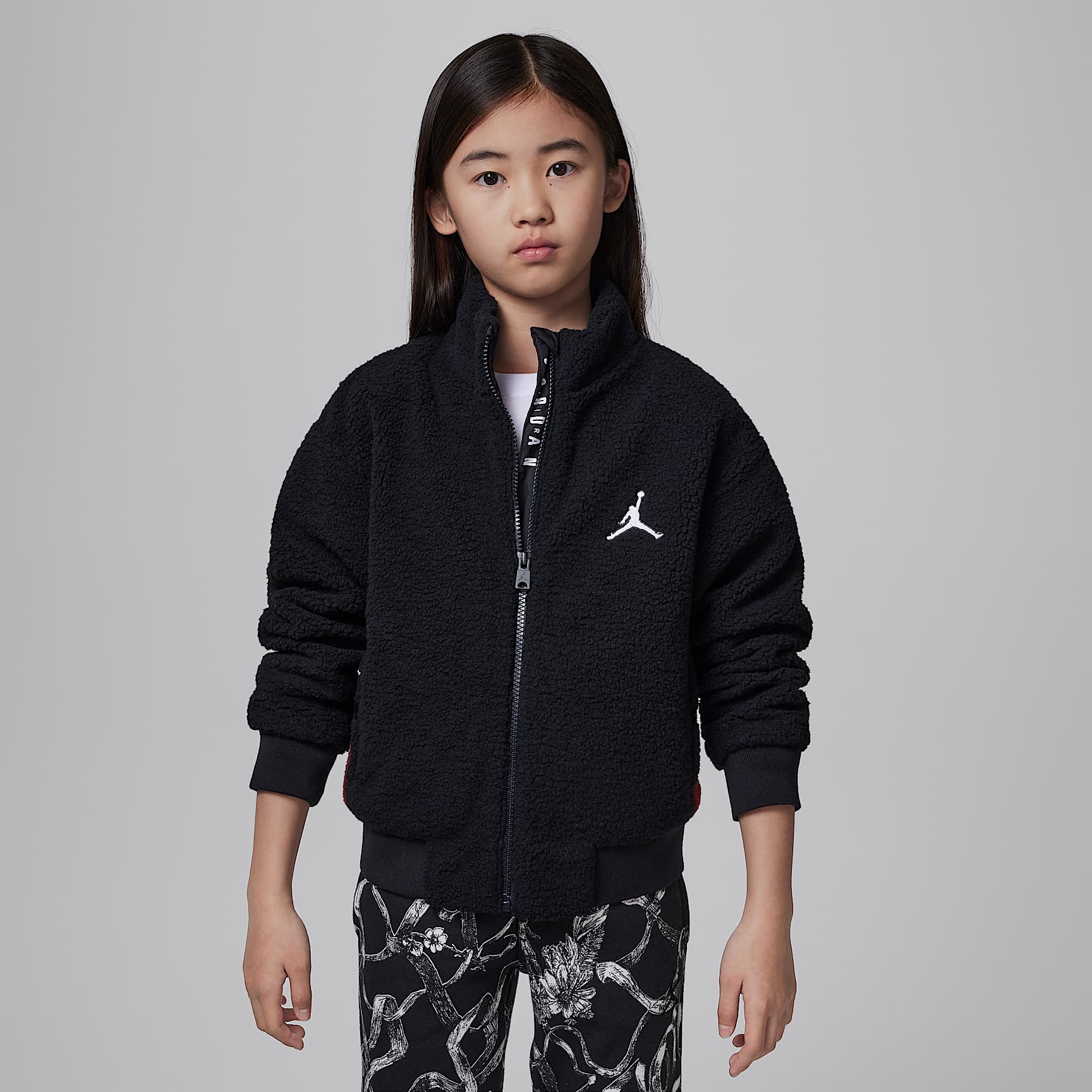 Jordan Big Kids' Jumpman High Pile Jacket. Nike JP